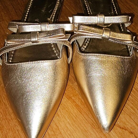 LK Bennett Ariella Flat Mule Rose Gold EU Size 38 (US 7.5) - Picture 4 of 10